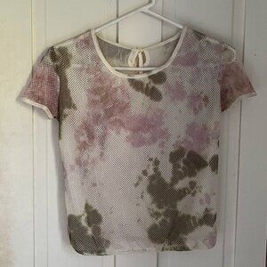 Tianfu Shadow mesh short-sleeve top